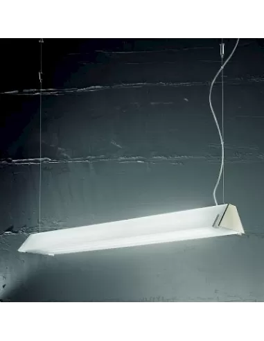 Team a222e3 Italia Pendelleuchte Delta Braunglas 2x54w T5 122 cm